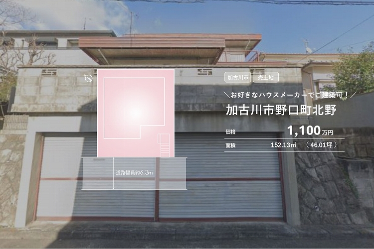 加古川市野口町北野【売土地】